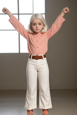 Syrian child girl with  white hair