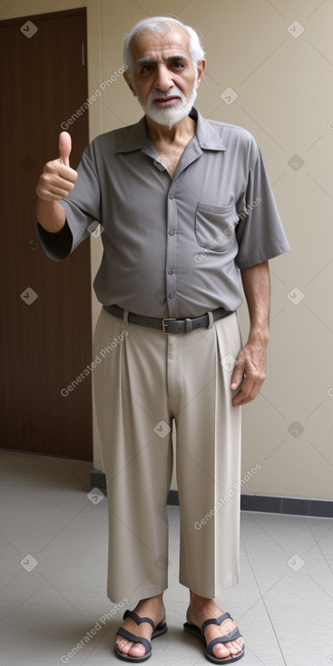 Iranian elderly male with  gray hair