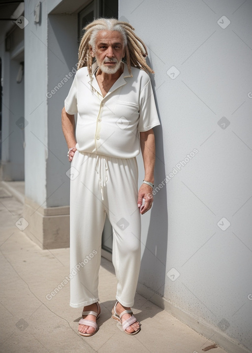 Turkish elderly male with  white hair