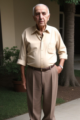 Turkish elderly male with  brown hair