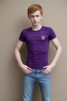 Hungarian teenager boy with  ginger hair