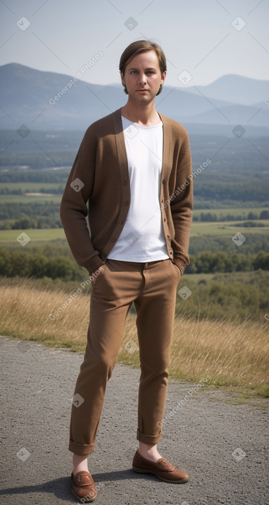 Belgian adult male with  brown hair