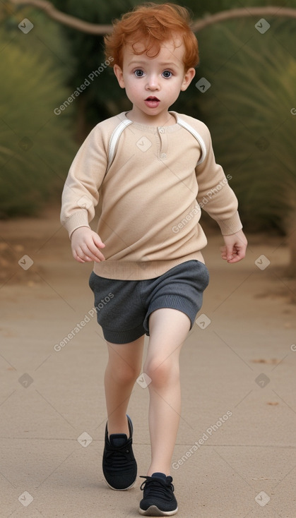 Moroccan infant boy with  ginger hair