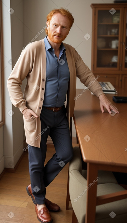 Croatian middle-aged male with  ginger hair