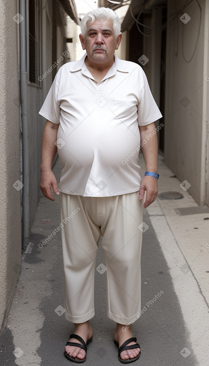 Israeli elderly male with  white hair