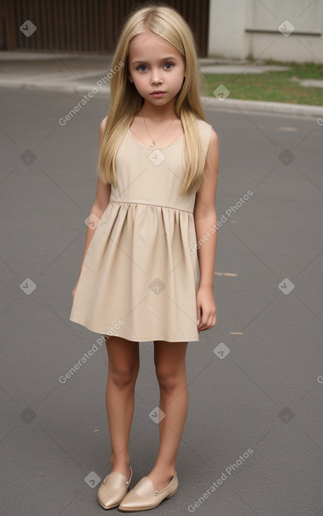 Child girl with  blonde hair