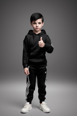 Serbian child boy with  black hair