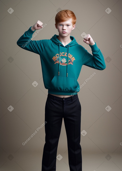 Malaysian teenager boy with  ginger hair