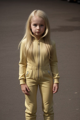 Belgian child girl with  blonde hair