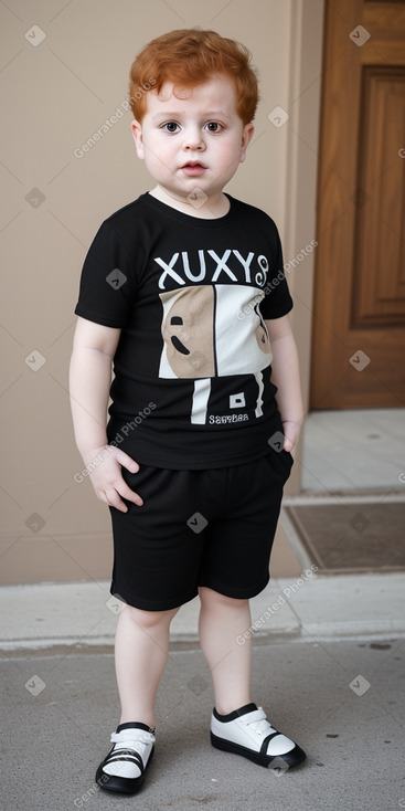 Lebanese infant boy with  ginger hair