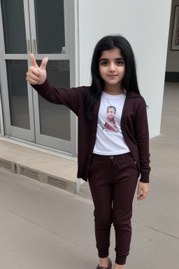 Kuwaiti child girl with  black hair