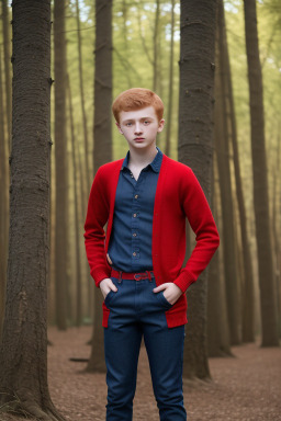 Azerbaijani teenager boy with  ginger hair