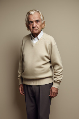 Colombian elderly male with  blonde hair