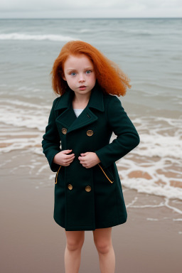 Brazilian child female with  ginger hair