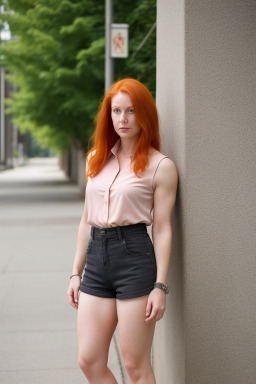 Canadian adult female with  ginger hair