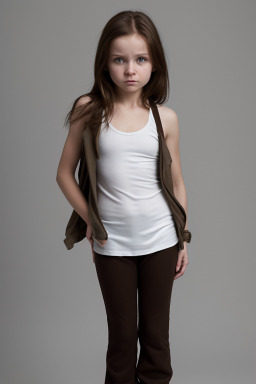 Russian child female with  brown hair