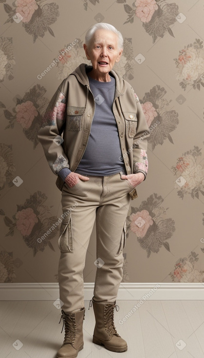 Caucasian elderly non-binary 