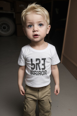 Romanian infant boy with  blonde hair