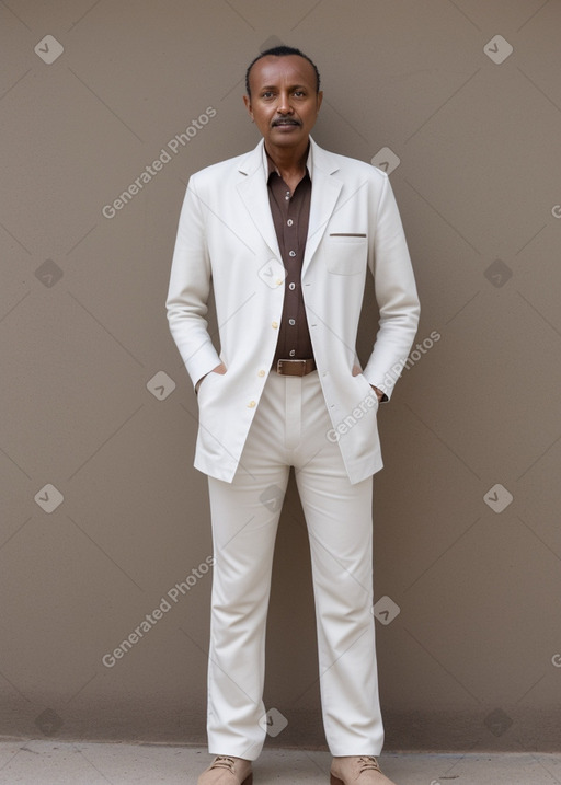 Ethiopian 45 years male with  brown hair