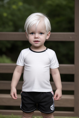 German infant boy with  white hair