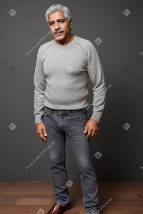 Venezuelan middle-aged male with  gray hair