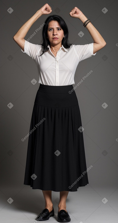 Venezuelan middle-aged female with  black hair