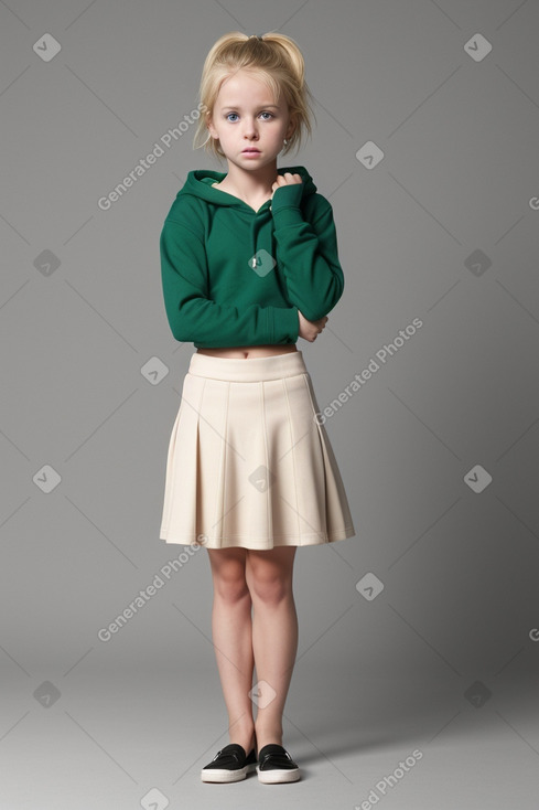 Irish child girl with  blonde hair