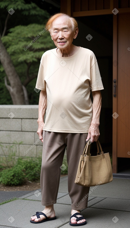 Japanese elderly male with  ginger hair