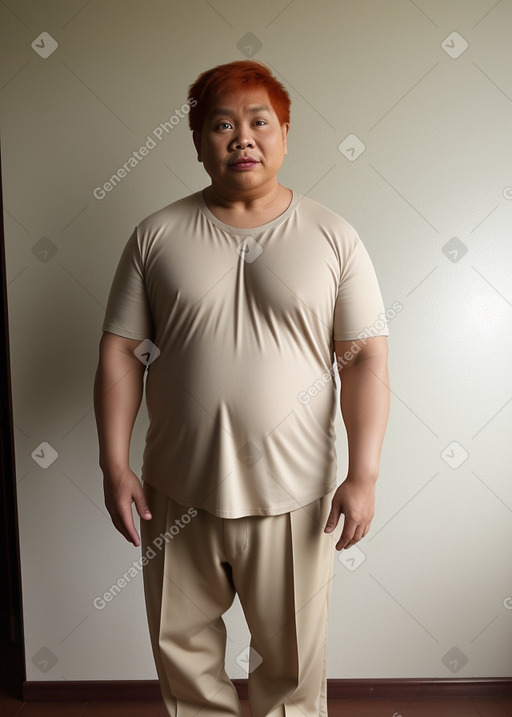 Filipino 45 years male with  ginger hair