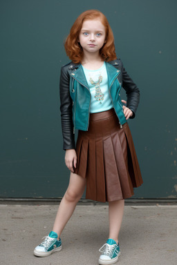 Indian child female with  ginger hair