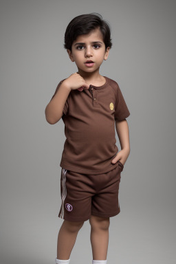 Qatari infant boy with  brown hair