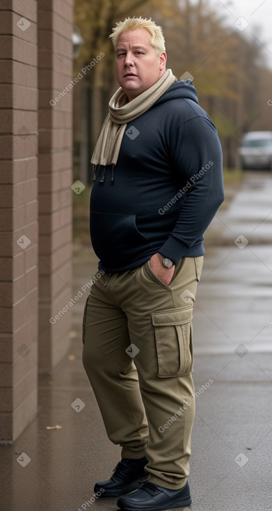 Irish middle-aged male with  blonde hair