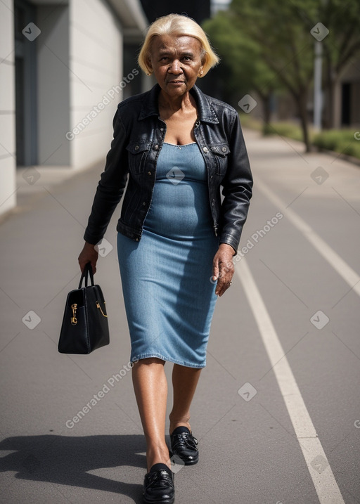 Elderly female with  blonde hair