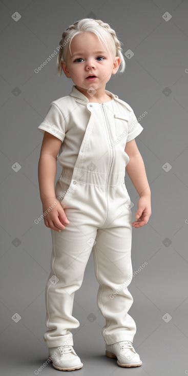 Swiss infant boy with  white hair