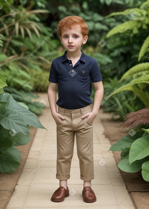 Lebanese infant boy with  ginger hair