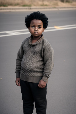 Somali child boy with  black hair