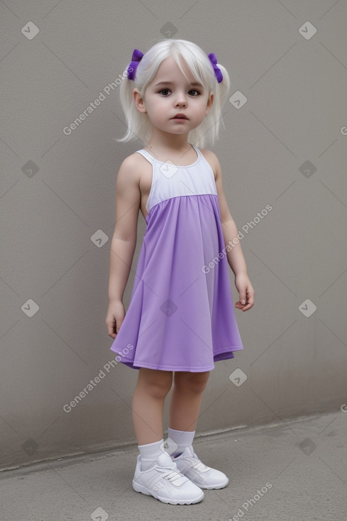 Argentine infant girl with  white hair