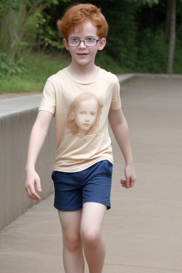 Child male with  ginger hair