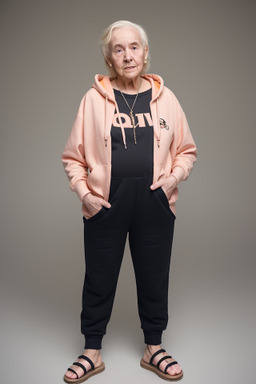 Elderly non-binary with  blonde hair