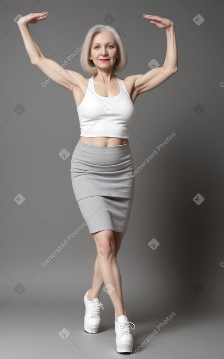 Ukrainian 45 years female with  gray hair