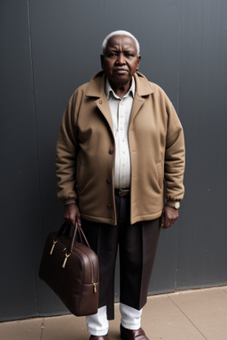 Kenyan elderly male with  brown hair