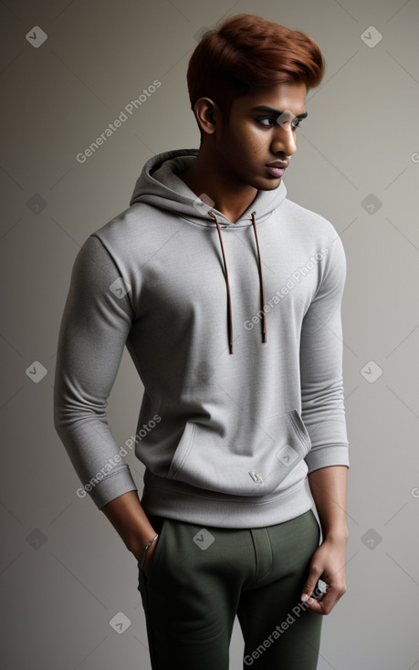 Sri lankan young adult male with  ginger hair