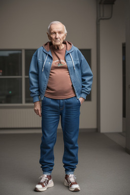 Latvian elderly male with  brown hair