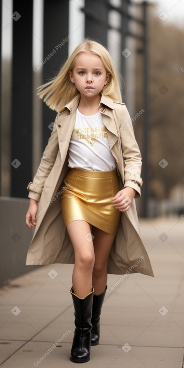 Child girl with  blonde hair