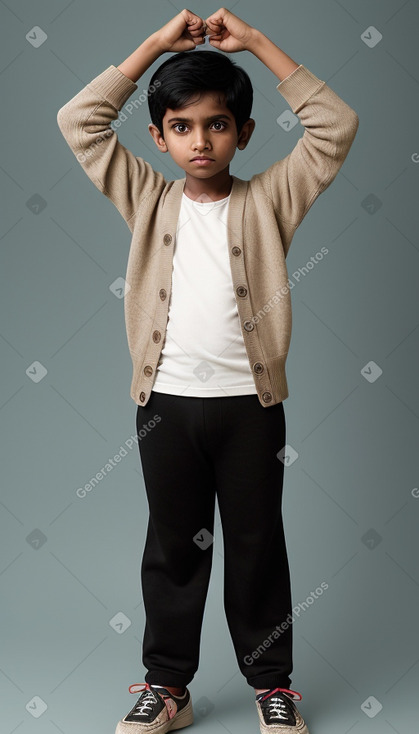 Bangladeshi child boy with  black hair