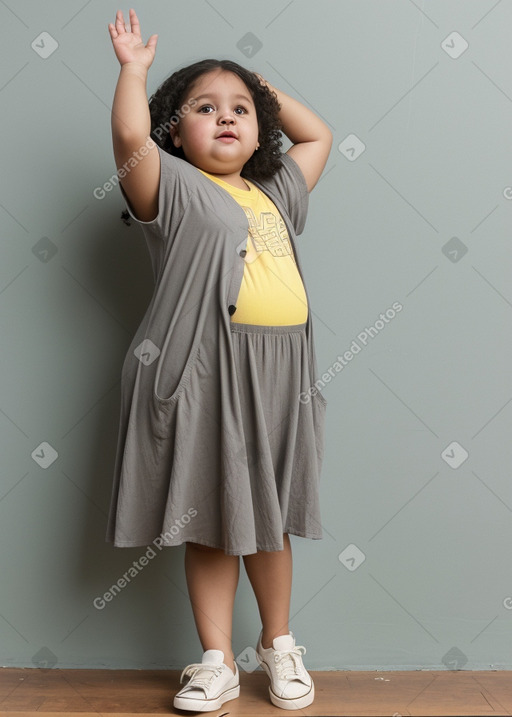 Panamanian infant girl with  gray hair