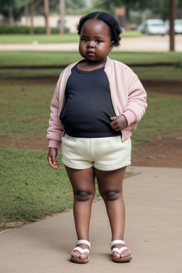 Ugandan infant girl with  brown hair