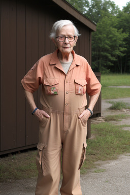 Canadian elderly non-binary with  brown hair