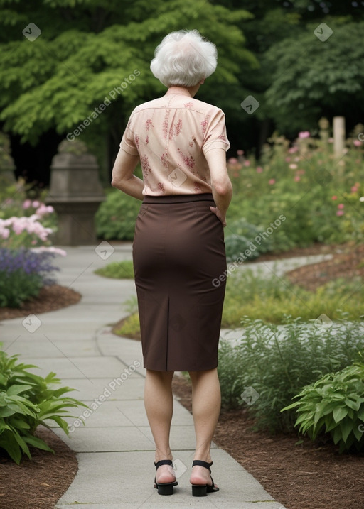 Estonian elderly female with  brown hair