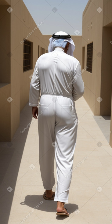 Emirati elderly male with  white hair